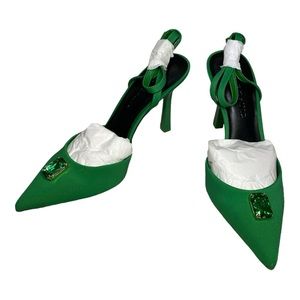 INC women’s sling black stiletto heels brand new size 9.5